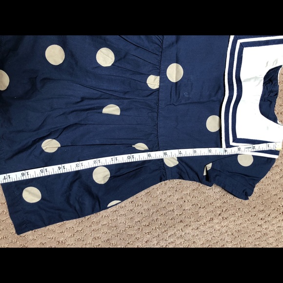Mini Rodini Sailor Polka Dot Organic Dress - Picture 8 of 9